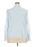 Unbranded Blue Long Sleeve Blouse Size XXL (estimated) - photo 2