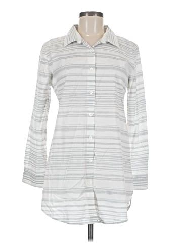 Garnet Hill 3/4 Sleeve Button-Down Shirt (view 1)