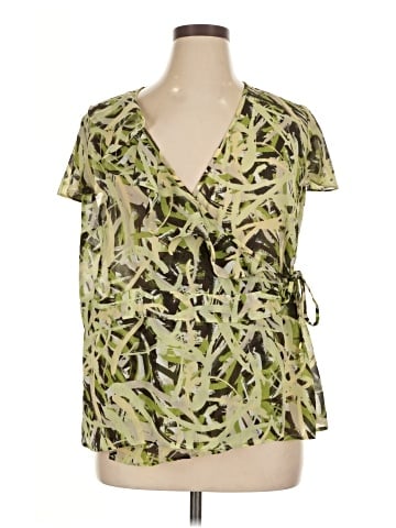 Lane Bryant Outlet Short Sleeve Blouse (view 1)