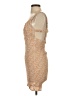 Mable 100% Polyester Tweed Orange Casual Dress Size S - photo 5