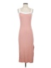 Assorted Brands Solid Pink Casual Dress Size S - photo 1