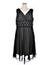 Connected Apparel 100% Polyester Gray Cocktail Dress Size 24 waist - photo 1
