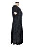 Connected Apparel Polka Dots Black Casual Dress Size 12 - photo 4