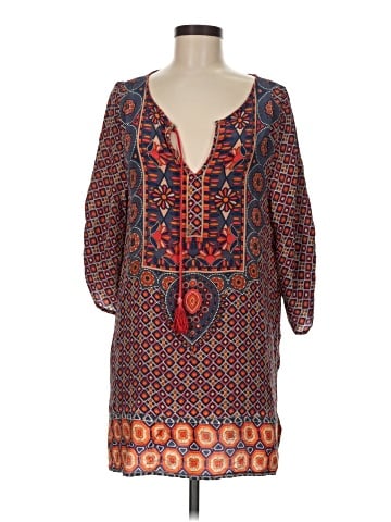 Tolani 3/4 Sleeve Silk Top (view 1)