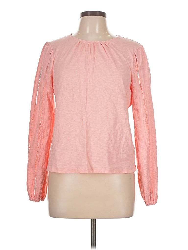 Pre-owned Boden Long Sleeve Blouse In Pink