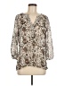 Mixit 100% Polyester Ivory 3/4 Sleeve Blouse Size M - photo 1