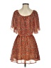 Mimi Chica 100% Polyester Print Orange Cocktail Dress Size S - photo 1