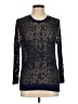 Hinge Animal Print Blue Pullover Sweater Size M - photo 1