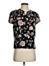 Old Navy 100% Rayon Floral Black Short Sleeve Blouse Size XS - photo 1