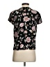 Old Navy 100% Rayon Floral Black Short Sleeve Blouse Size XS - photo 2