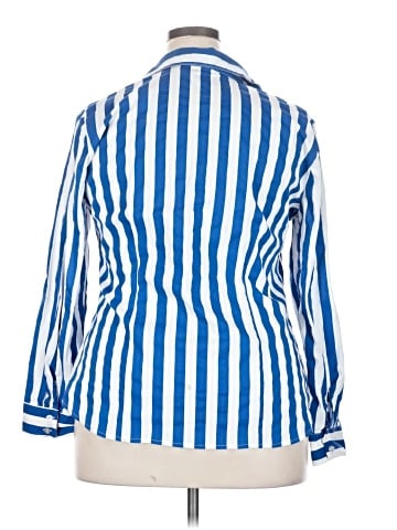New York & Company 3/4 Sleeve Button-Down Shirt (view 2)