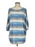 H By Halston Blue 3/4 Sleeve Top Size XS - photo 1