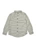 Cat & Jack 100% Cotton Stripes Gray Long Sleeve Button-Down Shirt Size S (kids) - photo 1
