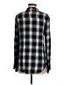 Signorelli 100% Rayon Plaid Black Long Sleeve Blouse Size M - photo 2