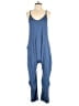 Anrabess Solid Blue Jumpsuit Size XS - photo 1