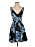 Bebe 100% Polyester Floral Blue Cocktail Dress Size XS - photo 1