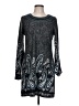 White Mark Paisley Gray Casual Dress Size L - photo 1