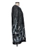 White Mark Paisley Gray Casual Dress Size L - photo 4
