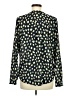 Lumiere 100% Polyester Polka Dots Green Long Sleeve Blouse Size M - photo 2