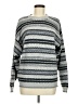 Bill Blass Print Gray Pullover Sweater Size M - photo 1