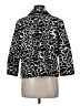 Chico's 100% Polyester Animal Print Black Jacket Size Med (1) - photo 2