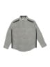 Calvin Klein 100% Cotton Chevron-herringbone Gray Long Sleeve Button-Down Shirt Size 8 - photo 1