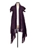Chadwicks 100% Acrylic Solid Purple Poncho Size L - photo 1
