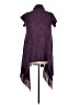 Chadwicks 100% Acrylic Solid Purple Poncho Size L - photo 2