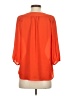 Hue 100% Polyester Orange 3/4 Sleeve Blouse Size S - photo 2