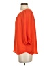 Hue 100% Polyester Orange 3/4 Sleeve Blouse Size S - photo 5