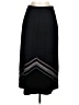 Garnet Hill Chevron-herringbone Black Wool Skirt Size 6 - photo 1