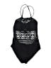 Kenneth Cole REACTION Graphic Black One Piece Swimsuit Size S - photo 1