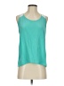 Trouve 100% Silk Teal Sleeveless Silk Top Size S - photo 1