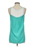 Trouve 100% Silk Teal Sleeveless Silk Top Size S - photo 2