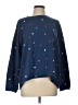 Mighty Fine Hearts Blue Pullover Sweater Size L - photo 1