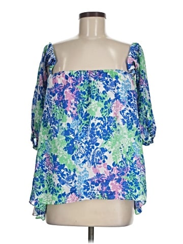 Body Language Paris 3/4 Sleeve Blouse (view 1)