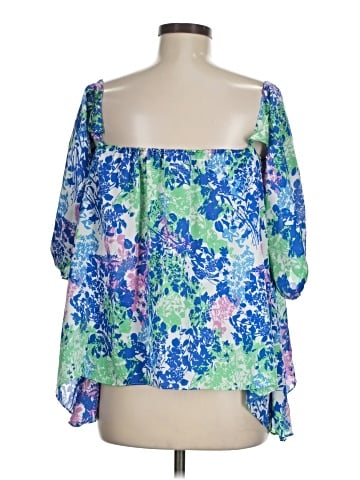 Body Language Paris 3/4 Sleeve Blouse (view 2)