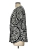 Croft & Barrow 100% Rayon Paisley Silver Short Sleeve Top Size L - photo 5