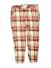 Bebop Plaid Ivory Red Casual Pants Size 9 - photo 1