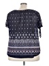 Siren Lily 100% Polyester Blue Short Sleeve Blouse Size 3X - photo 2