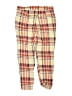 Bebop Plaid Ivory Red Casual Pants Size 9 - photo 2