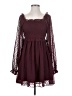Aura 100% Polyester Hearts Burgundy Casual Dress Size S - photo 1