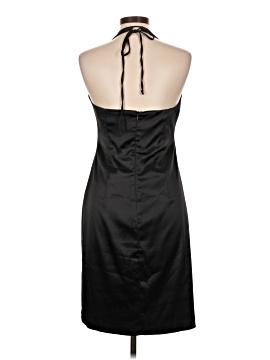 open lace back dress Nox Anabel G1405 - Scoop Lace Appliqued Prom Dress with Slit 12 / Forest Green