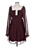 Aura 100% Polyester Hearts Burgundy Casual Dress Size S - photo 2