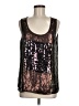 Pleione 100% Polyester Black Sleeveless Top Size M - photo 1