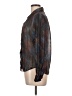 Stuart Lang Metallic Black Long Sleeve Blouse Size 10 - photo 5