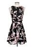 Aqua Floral Black Cocktail Dress Size S - photo 2