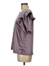 S'edge 100% Polyester Purple Short Sleeve Blouse Size M - photo 5
