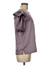 S'edge 100% Polyester Purple Short Sleeve Blouse Size M - photo 4