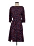 Halogen 100% Polyester Print Blue Casual Dress Size XS - photo 1